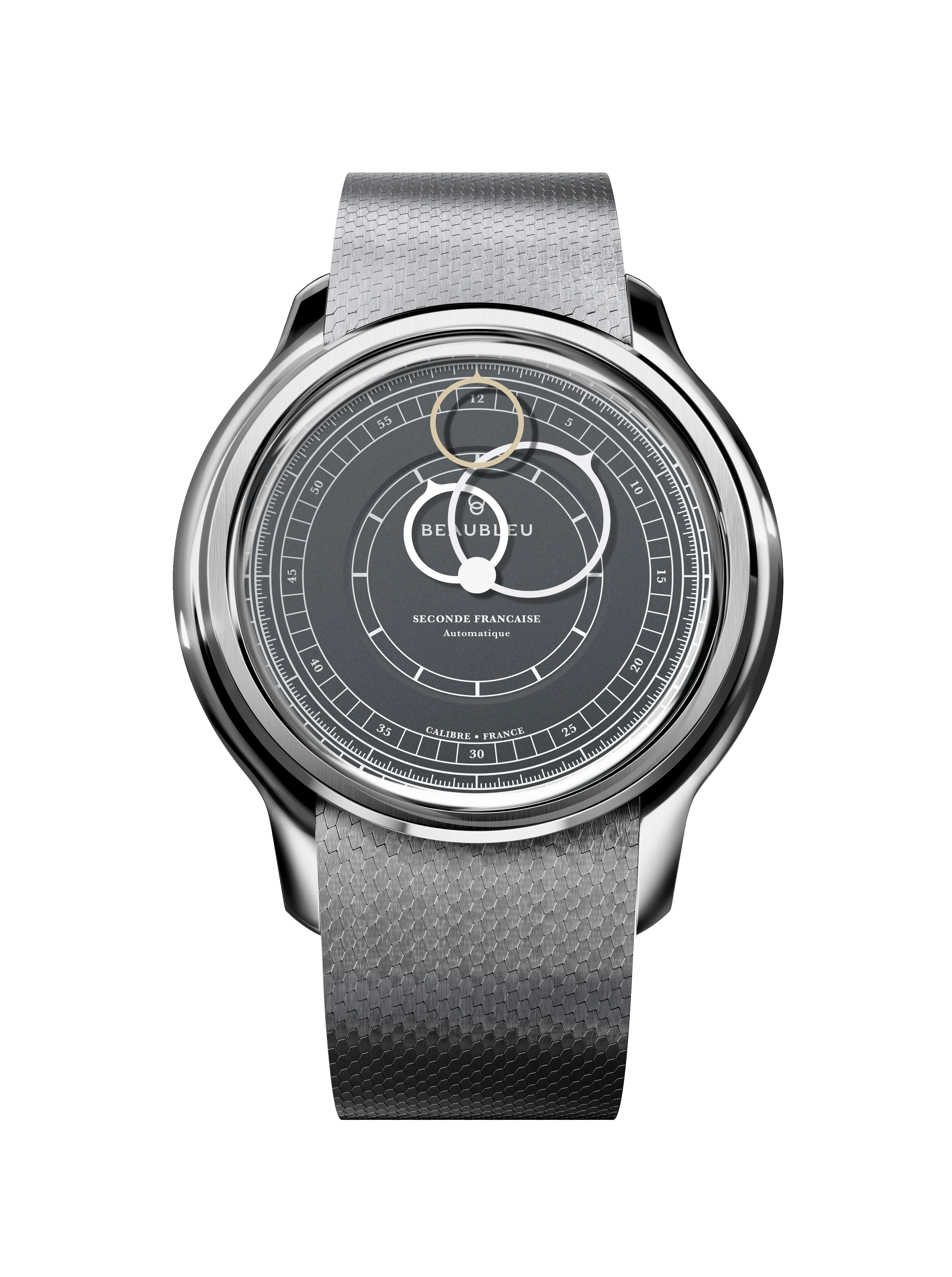 BEAUBLEU Seconde Française 19.24 Anthracite Gray Steel Bracelet