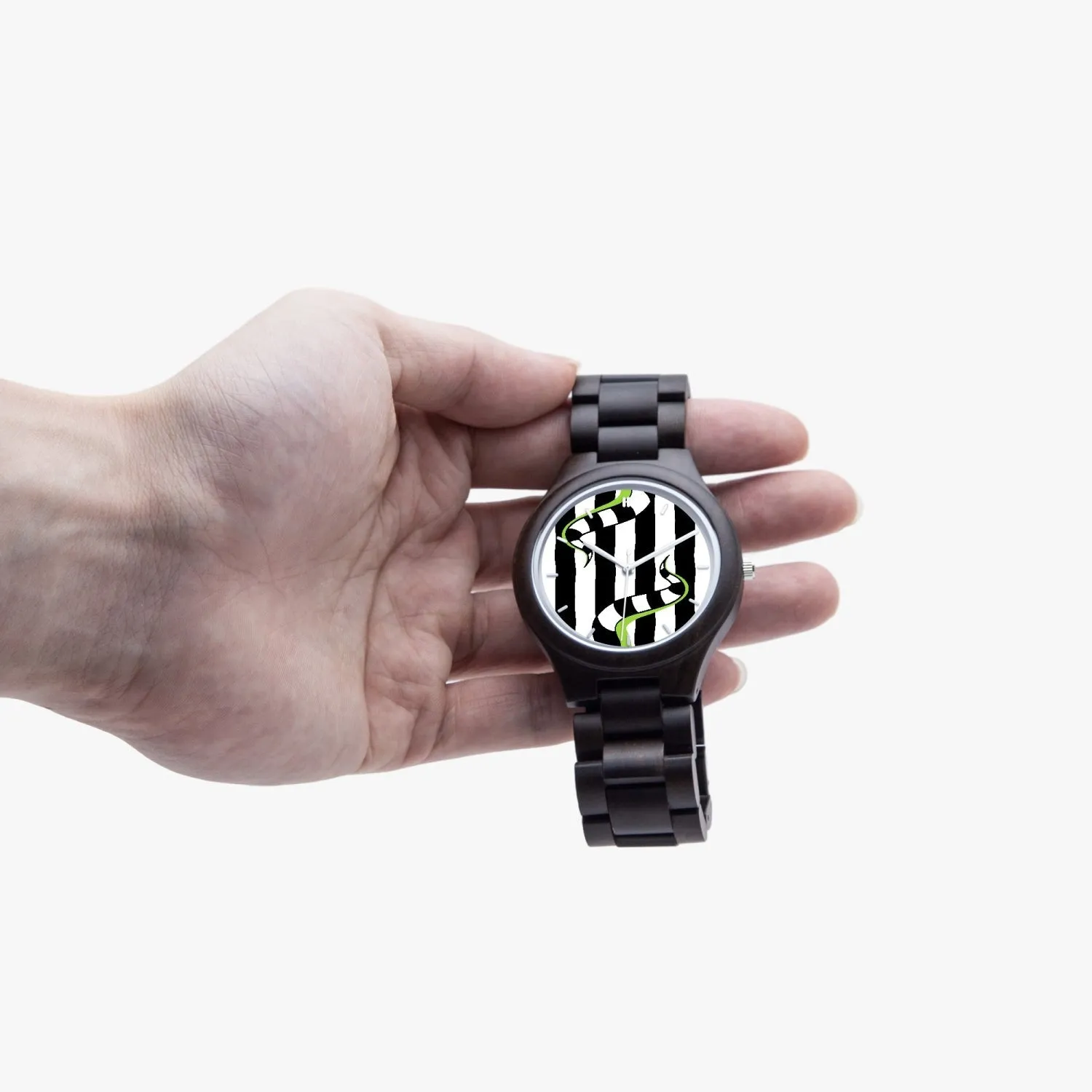 Beetlejuice & Sandworm Wooden Quartz Watch