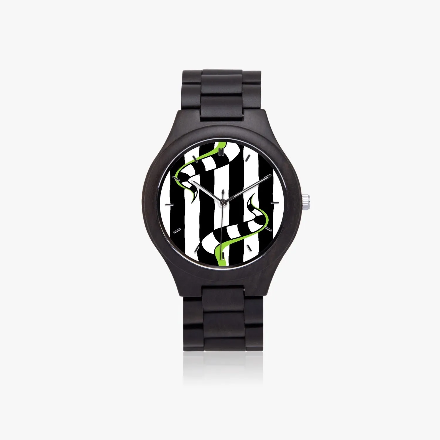 Beetlejuice & Sandworm Wooden Quartz Watch
