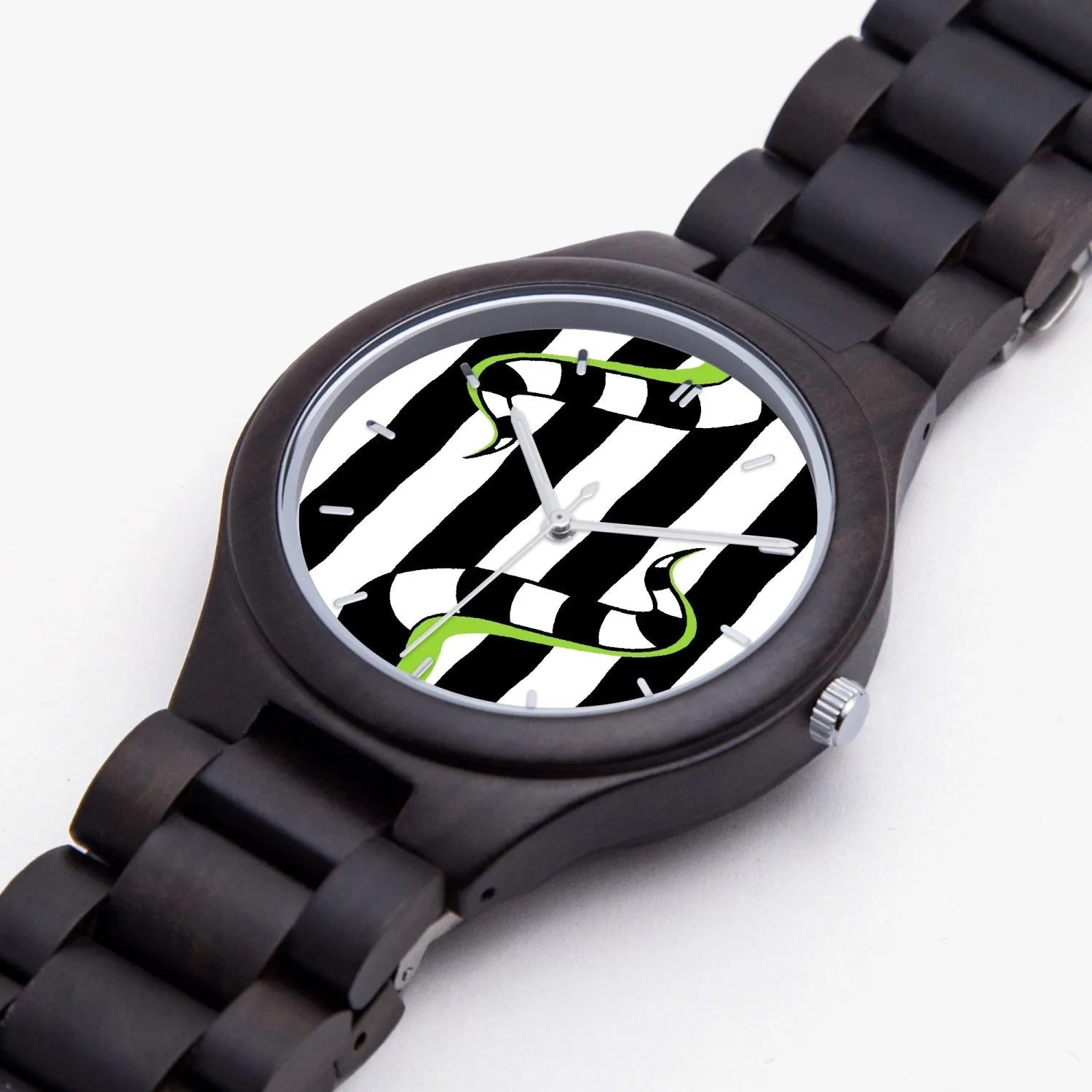 Beetlejuice & Sandworm Wooden Quartz Watch