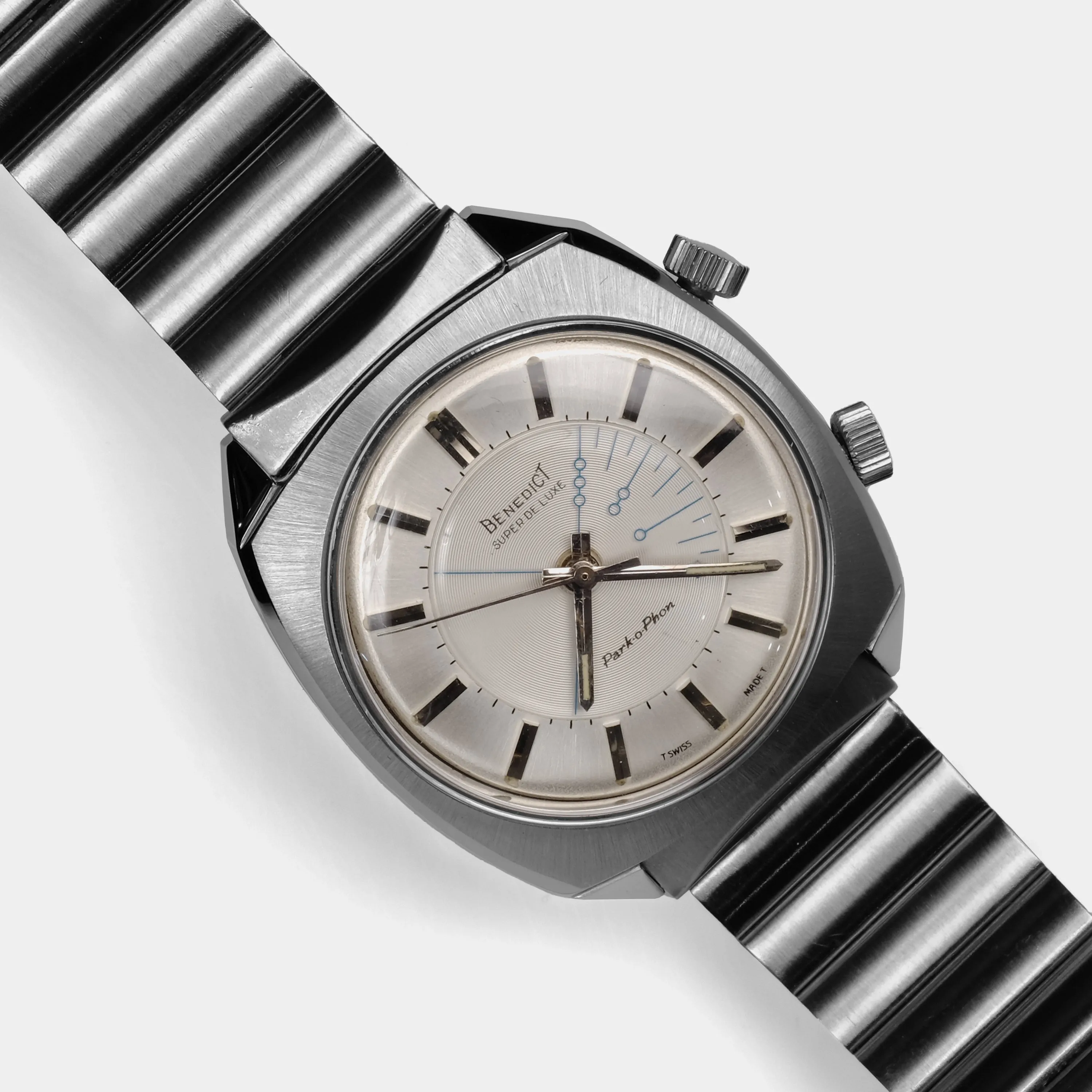 Benedict Super De Luxe Park-O-Phon Alarm Circa 1960s Wristwatch