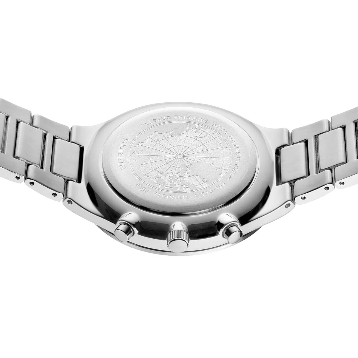 Bering Men's Titan Chrono | brushed silver | 11743-709