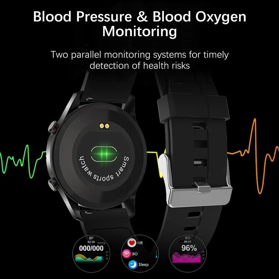 Best Gifts for 2023 - Smart Watch for Android Heart Rate Blood Pressure Information Reminder Sport Waterproof