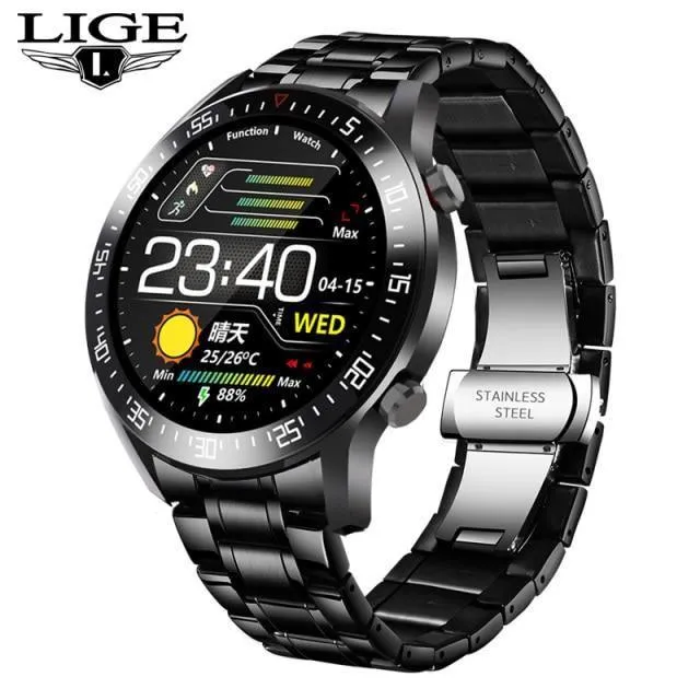 Best Gifts for 2023 - Smart Watch for Android Heart Rate Blood Pressure Information Reminder Sport Waterproof
