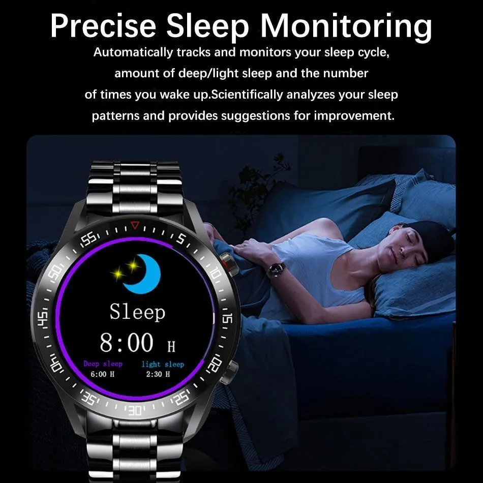 Best Gifts for 2023 - Smart Watch for Android Heart Rate Blood Pressure Information Reminder Sport Waterproof