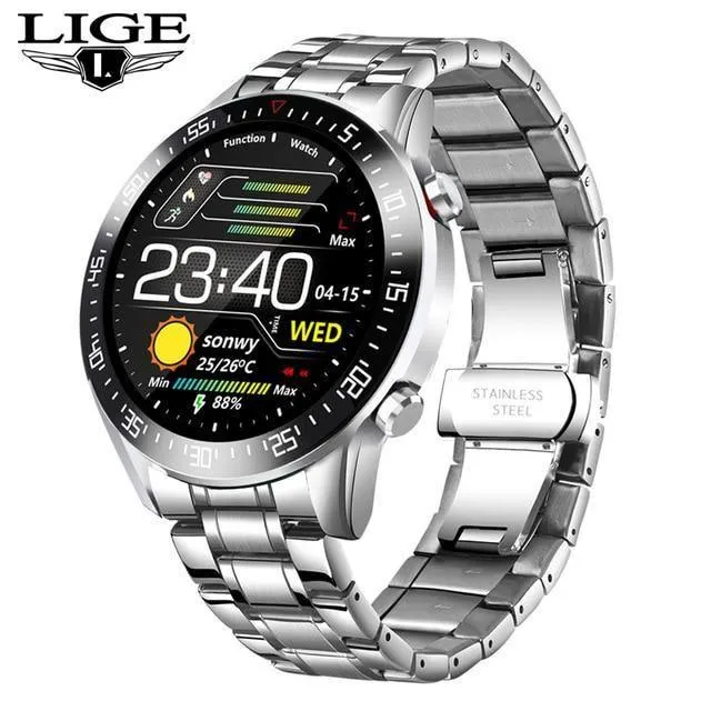 Best Gifts for 2023 - Smart Watch for Android Heart Rate Blood Pressure Information Reminder Sport Waterproof