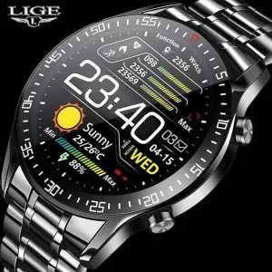 Best Gifts for 2023 - Smart Watch for Android Heart Rate Blood Pressure Information Reminder Sport Waterproof
