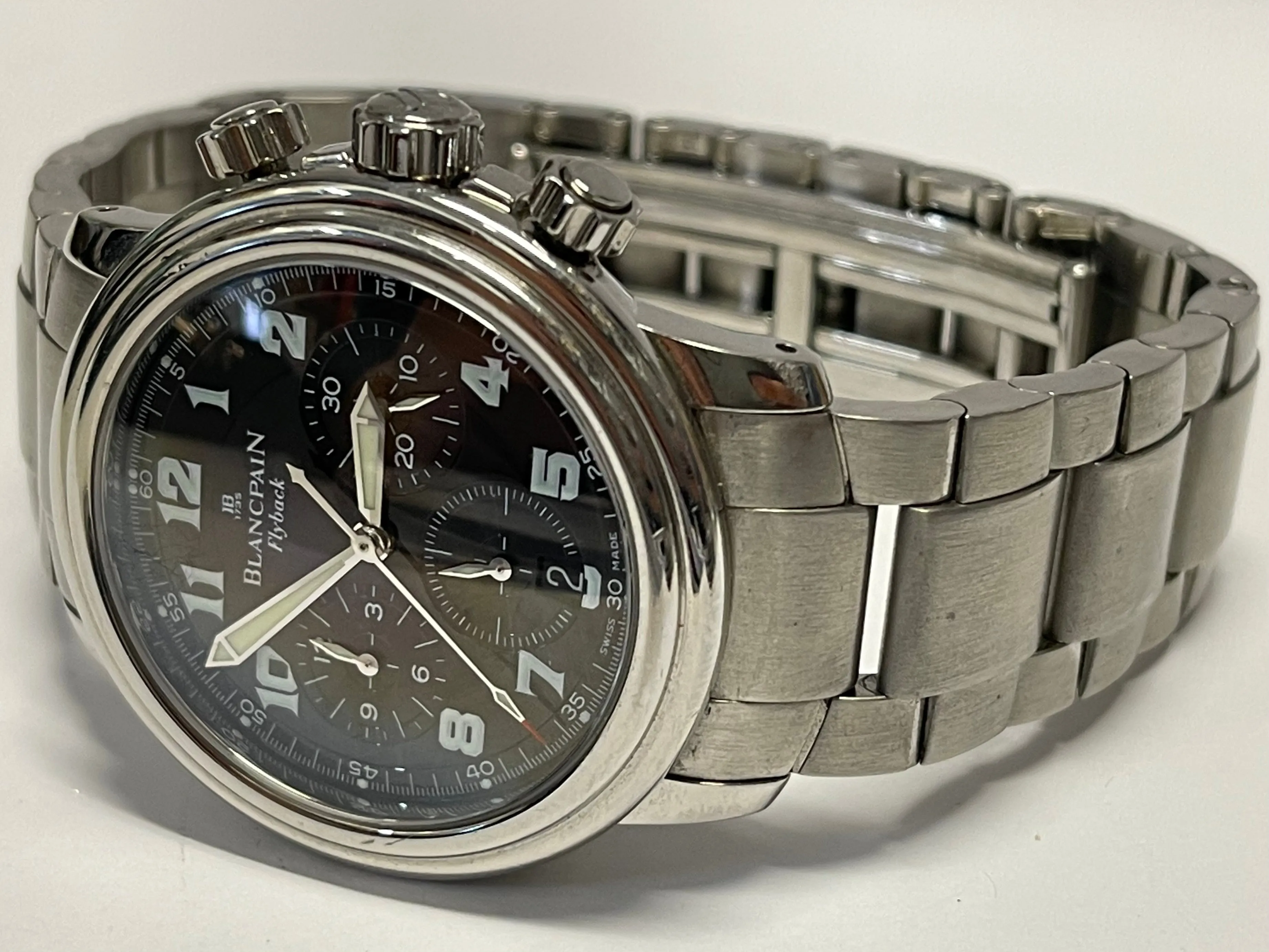 BLANCPAIN Flyback SS Men’s Automatic Chronograph Unique Watch - $30K APR w/ COA!
