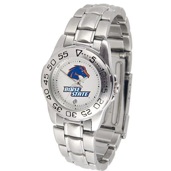 Boise State Broncos Ladies Steel Band Sports Watch