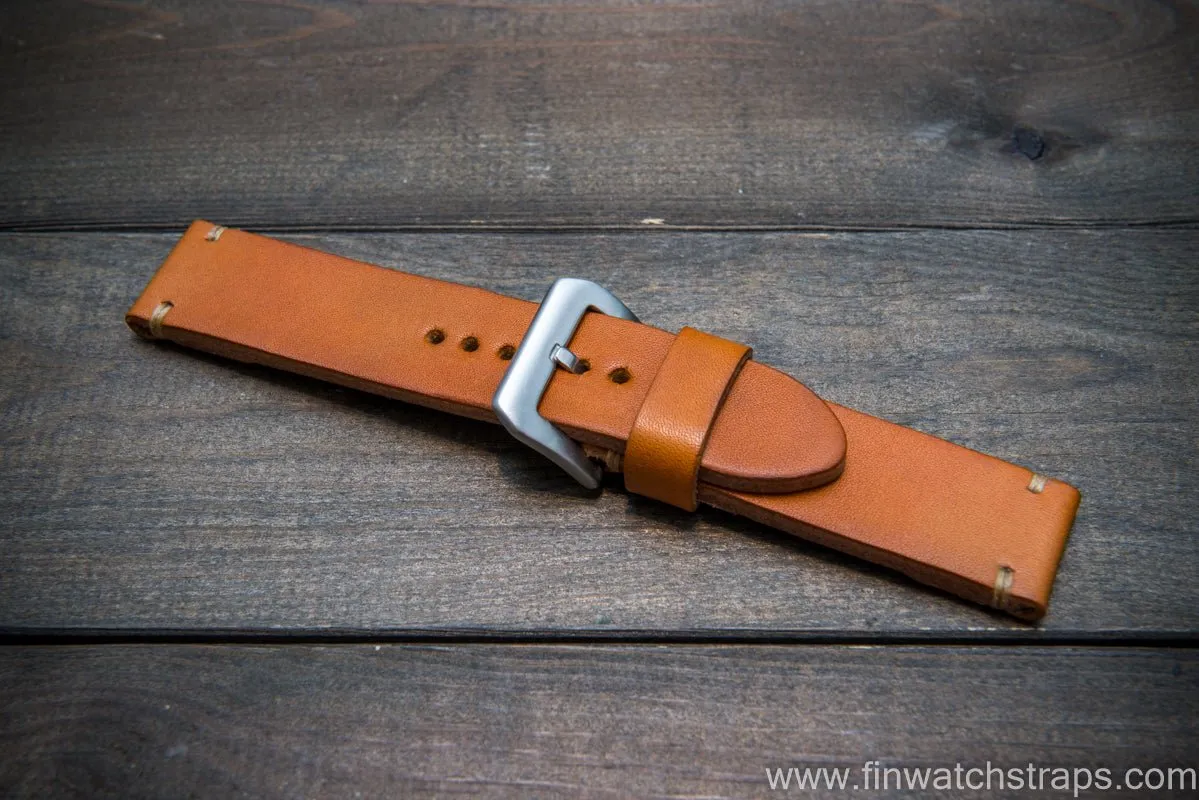 Bridle backs bull leather watch strap 5-6 mm thick, London colour, handmade in Finland -  16-26mm