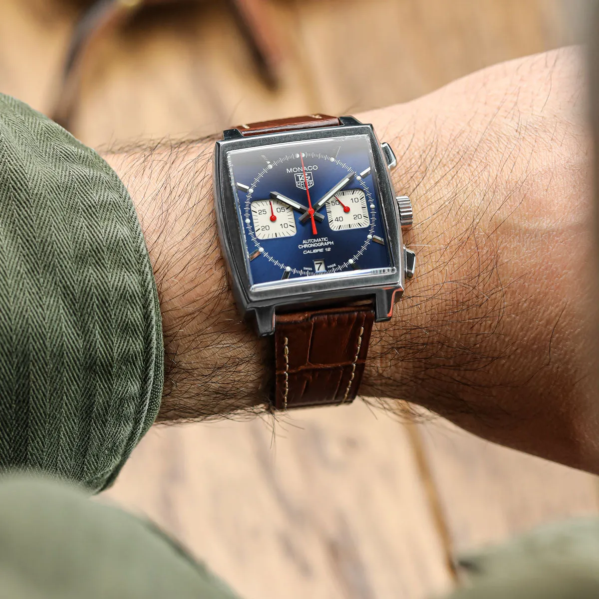 Brixham Special Buckle Gator Watch Strap - Tan