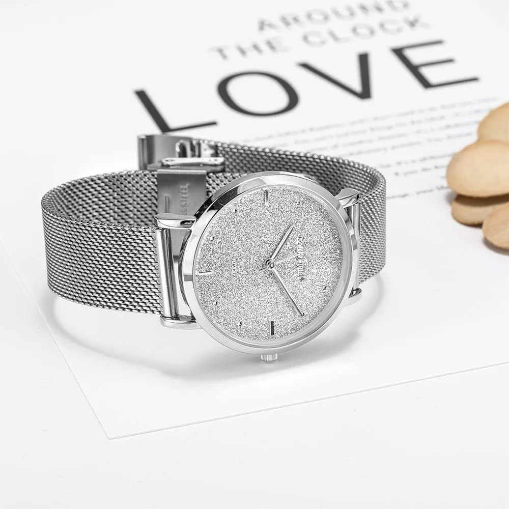 Bullion Gold Seamless Dial Watch - Steel Silver