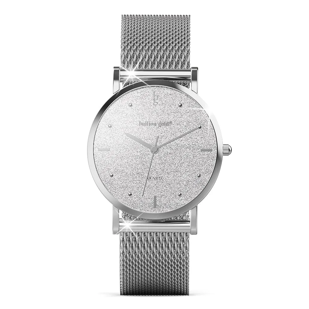 Bullion Gold Seamless Dial Watch - Steel Silver