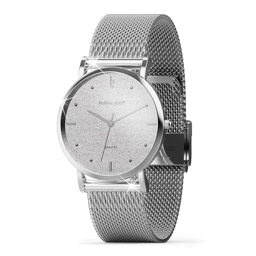 Bullion Gold Seamless Dial Watch - Steel Silver