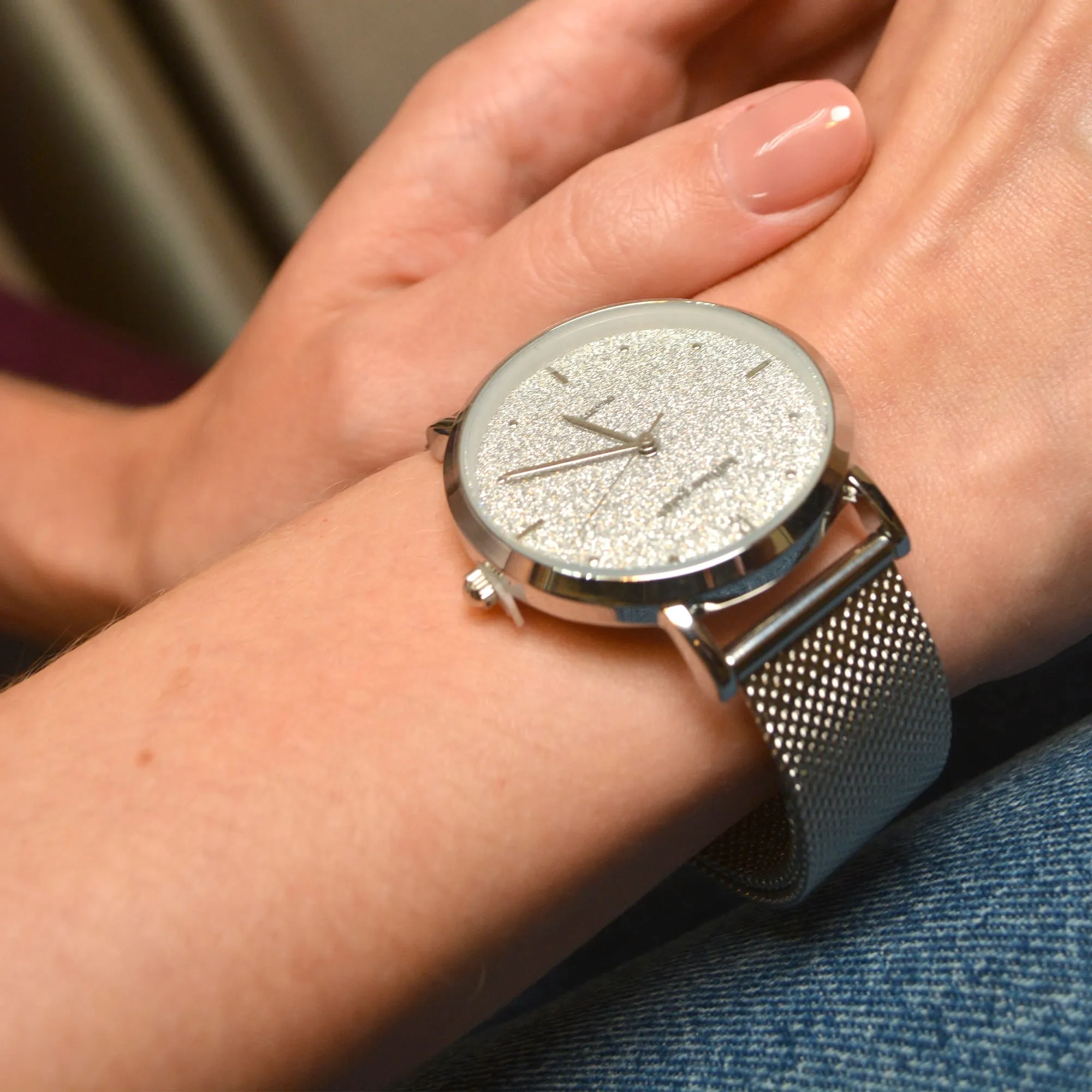 Bullion Gold Seamless Dial Watch - Steel Silver