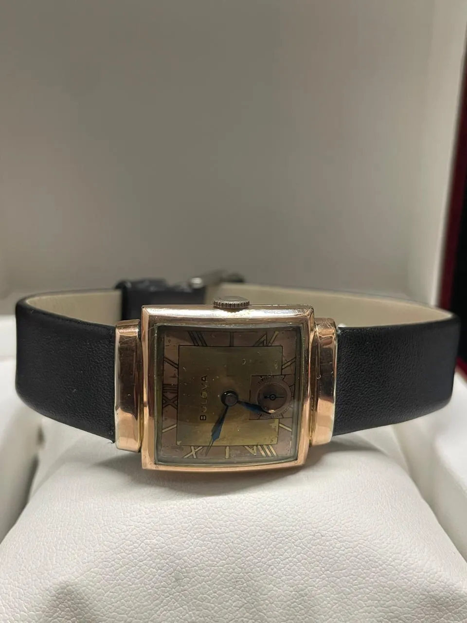 Bulova Men's Rose Gold Watch with Two-Tone Dial and Blue Hands - $6K APR w/ COA!