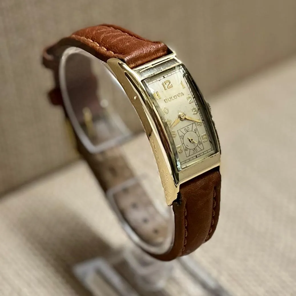 Bulova Vintage Extremely Unique Tank Curvex Gold Unisex Watch - $7K APR w/ COA!!