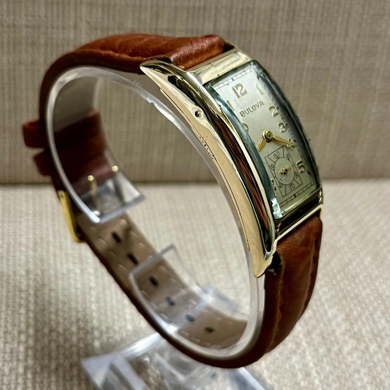 Bulova Vintage Extremely Unique Tank Curvex Gold Unisex Watch - $7K APR w/ COA!!