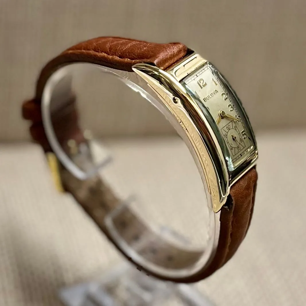 Bulova Vintage Extremely Unique Tank Curvex Gold Unisex Watch - $7K APR w/ COA!!