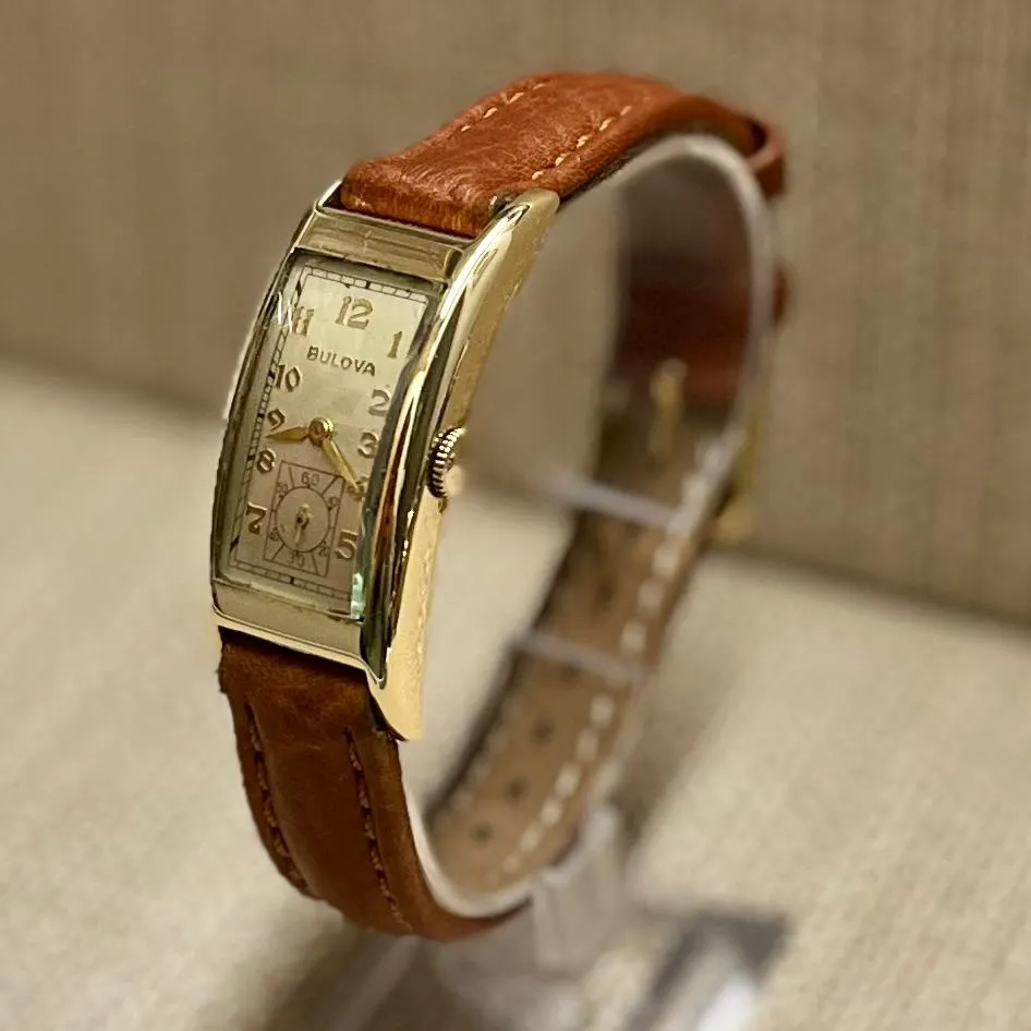 Bulova Vintage Extremely Unique Tank Curvex Gold Unisex Watch - $7K APR w/ COA!!