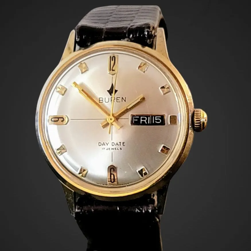 BUREN Day/Date Watch 17 Jewels