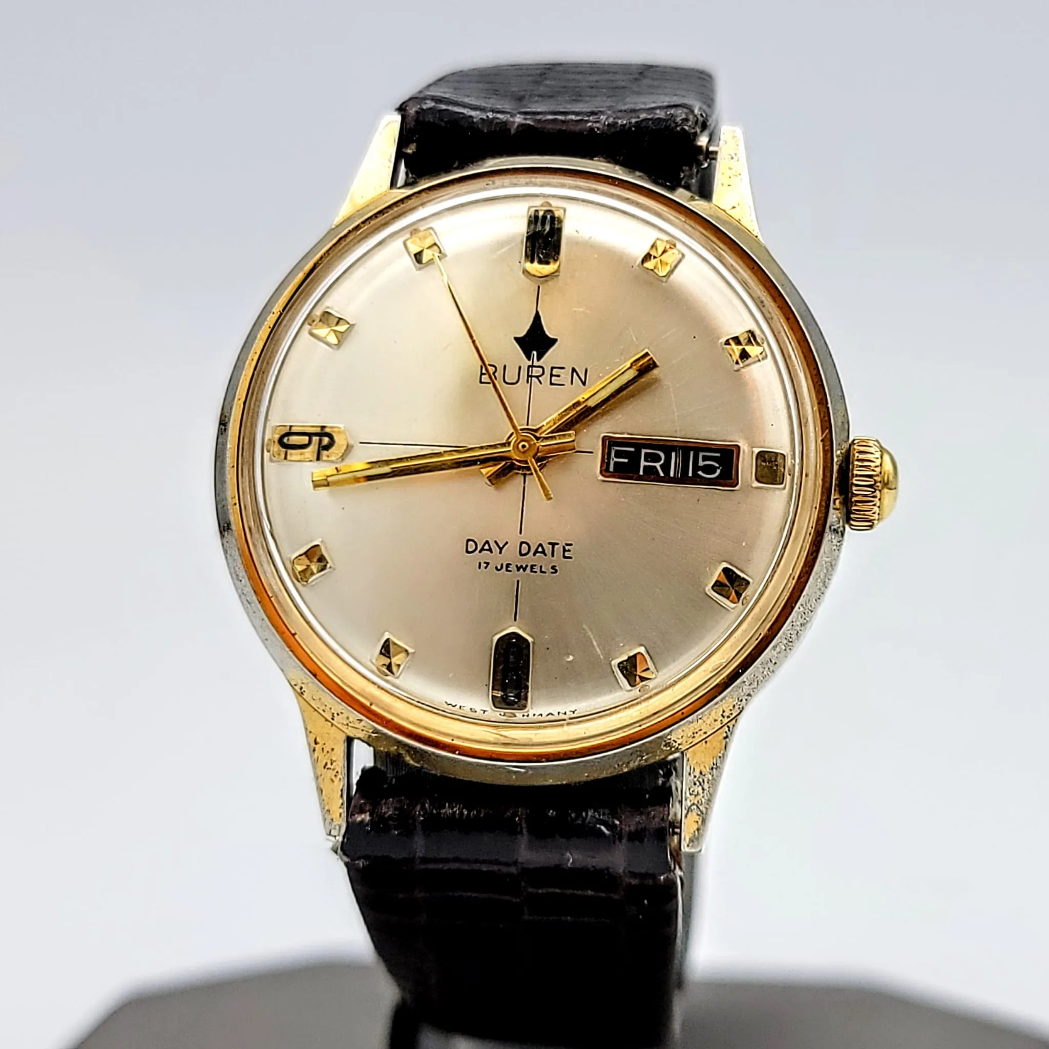 BUREN Day/Date Watch 17 Jewels