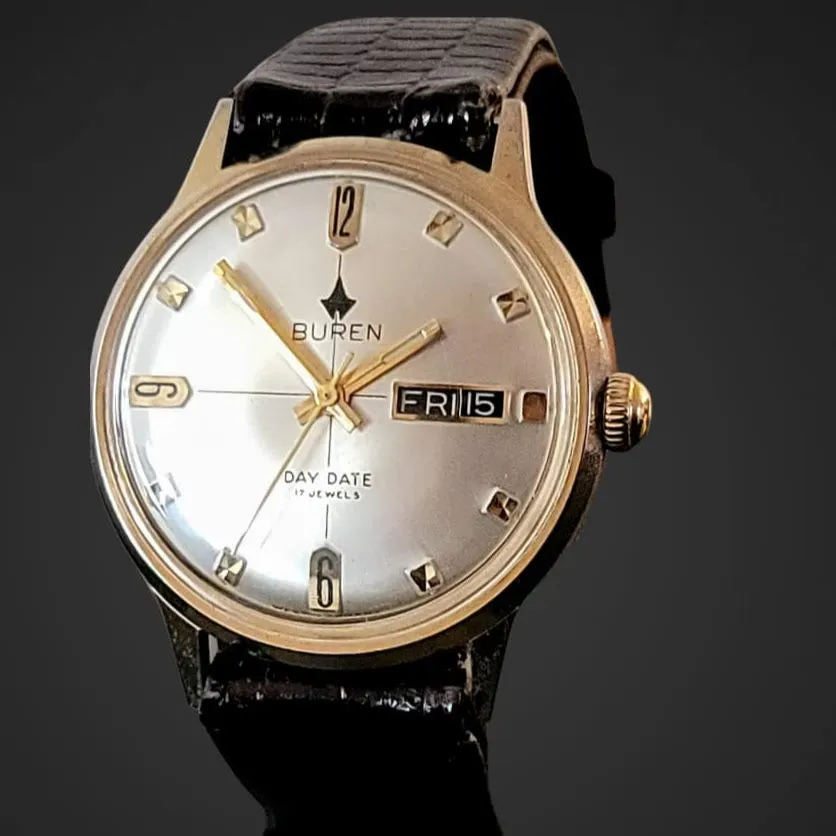 BUREN Day/Date Watch 17 Jewels