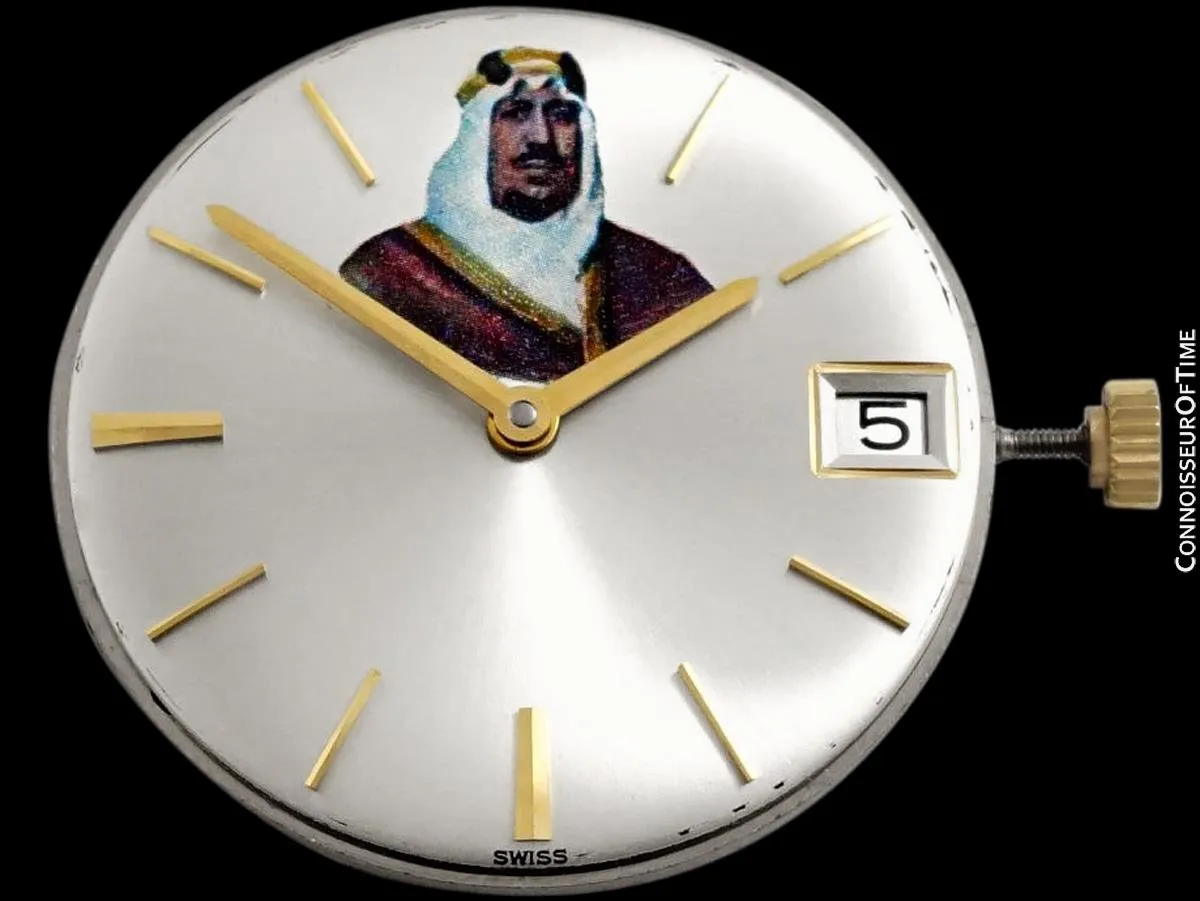 Buren Microrotor Vintage 18K Gold Mens New-Old-Stock Watch - GIFTED BY KING SAUD OF SAUDIA ARABIA