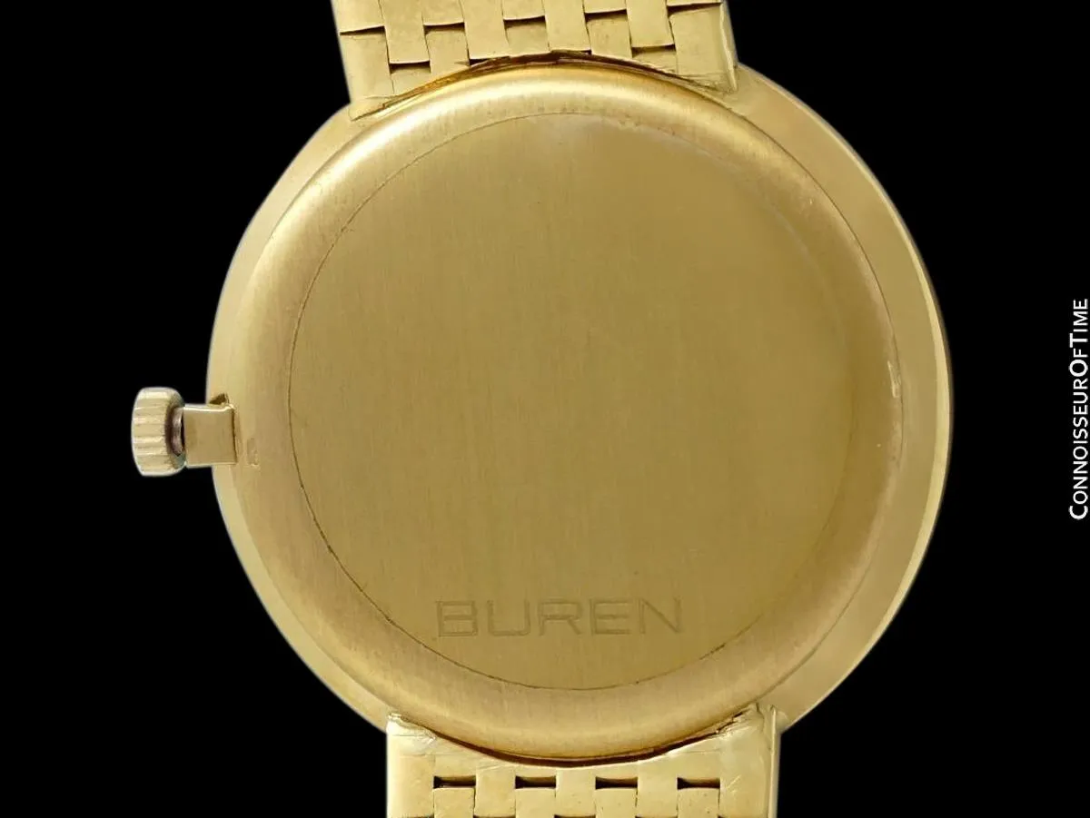 Buren Microrotor Vintage 18K Gold Mens New-Old-Stock Watch - GIFTED BY KING SAUD OF SAUDIA ARABIA