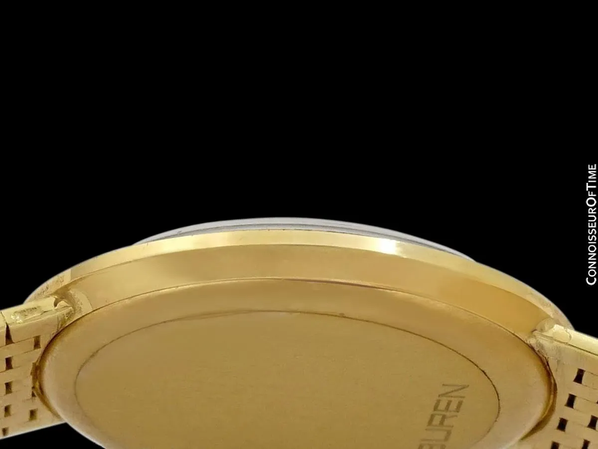 Buren Microrotor Vintage 18K Gold Mens New-Old-Stock Watch - GIFTED BY KING SAUD OF SAUDIA ARABIA