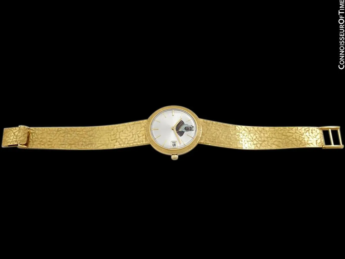 Buren Microrotor Vintage 18K Gold Mens New-Old-Stock Watch - GIFTED BY KING SAUD OF SAUDIA ARABIA