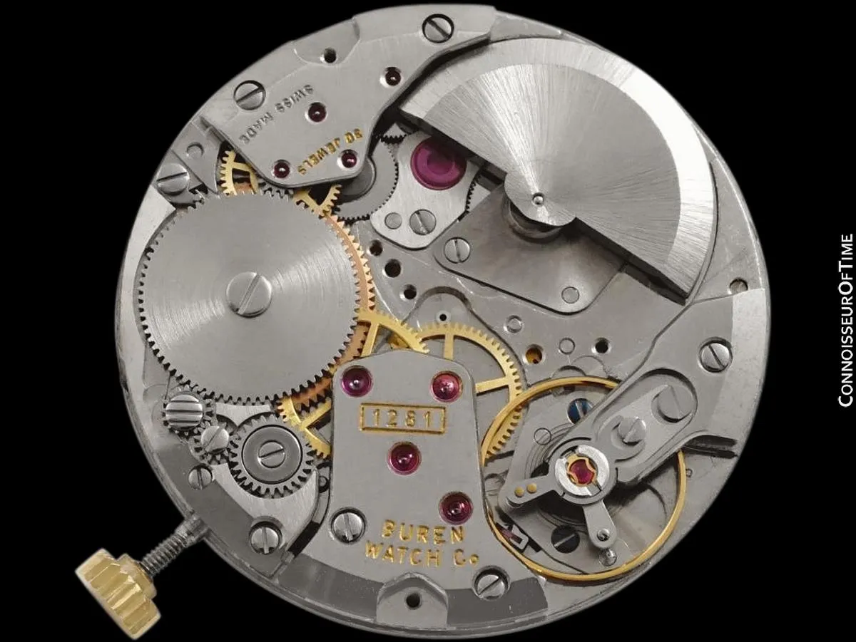 Buren Microrotor Vintage 18K Gold Mens New-Old-Stock Watch - GIFTED BY KING SAUD OF SAUDIA ARABIA
