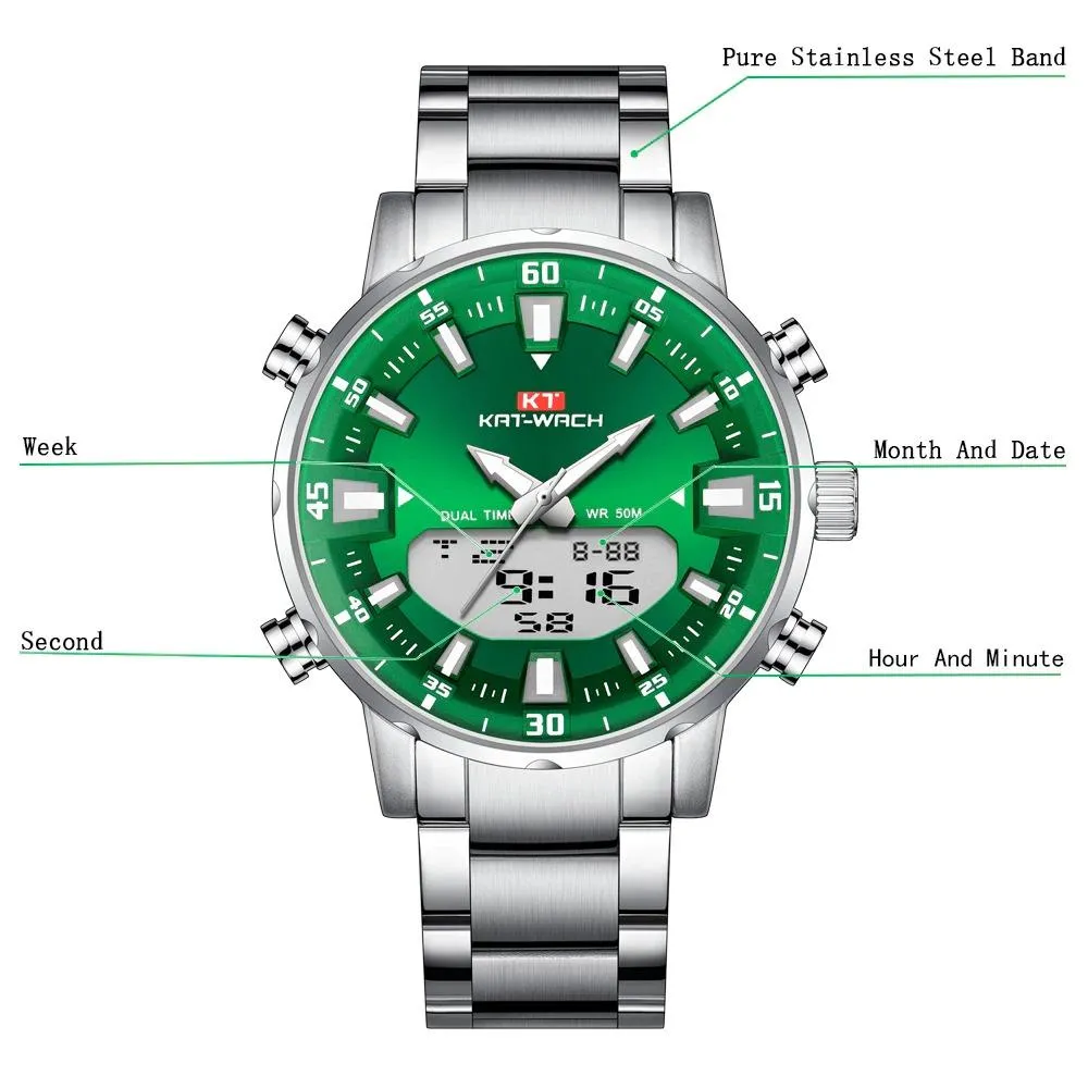 Business and Leisure Digital Display Quartz Watch