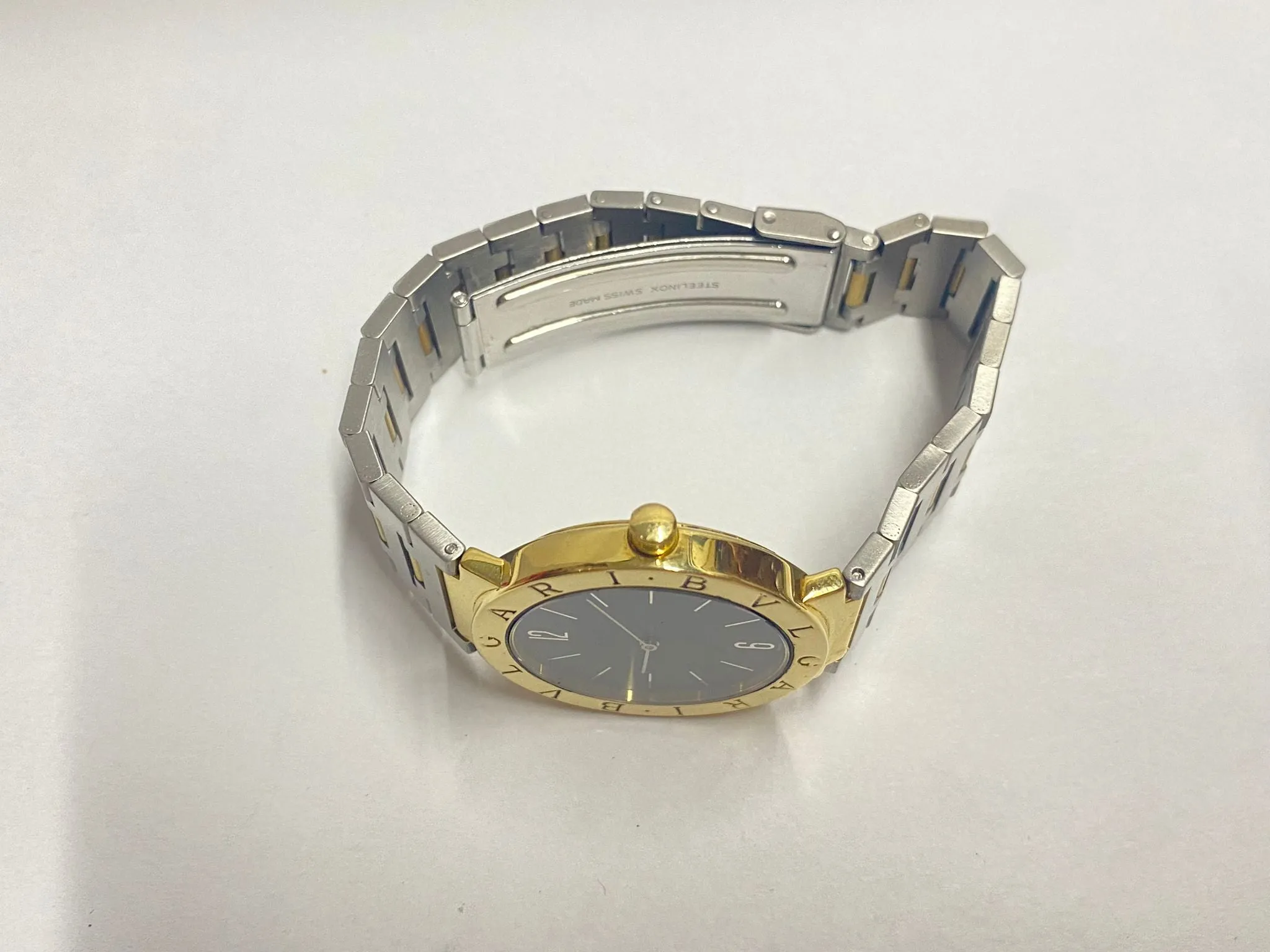 BVLGARI 18KYG SS Unique & Beautiful Black Dial Brand New Watch- $20K APR w/ COA!