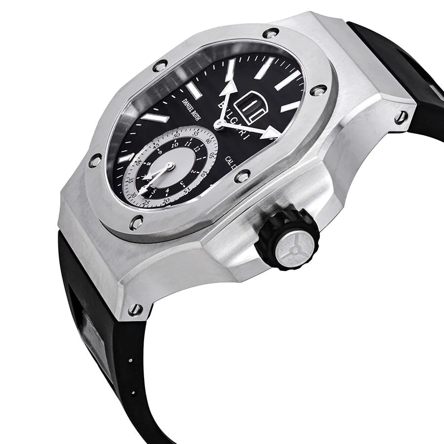 Bvlgari Endurer Chronograph Automatic Black Dial Men's Black Rubber Watch 101878