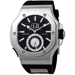 Bvlgari Endurer Chronograph Automatic Black Dial Men's Black Rubber Watch 101878