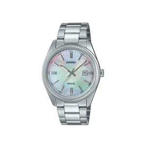 Casio Vintage Mother Of Pearl Stainless Steel Watch - MTP1302DS-7A