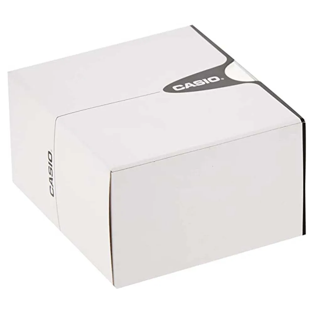 Casio Women's Black Dial Silver Stainless Steel Band Quartz Watch - LTP-V001D-1BUDF