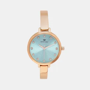 Chic Green Analog Women Stainless Steel Watch 9004T-M3317