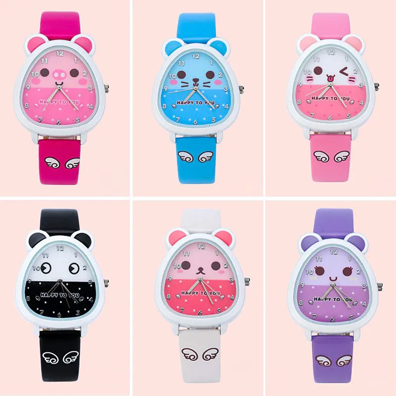 Children's Adorable Cat-shaped Quartz Watches