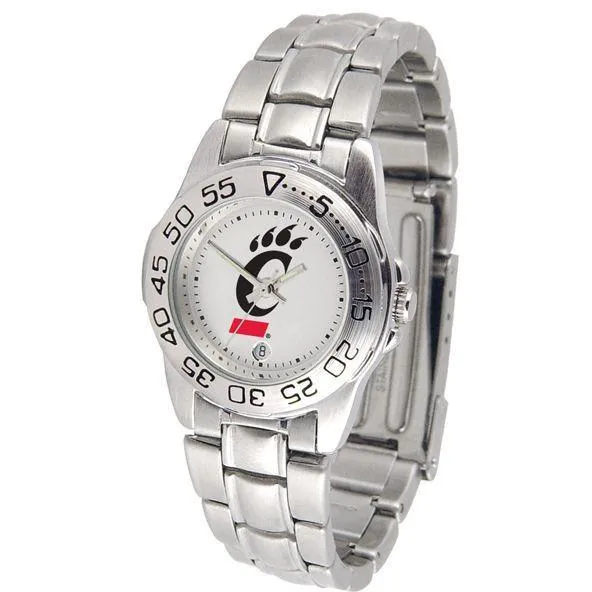 Cincinnati Bearcats Ladies Steel Band Sports Watch