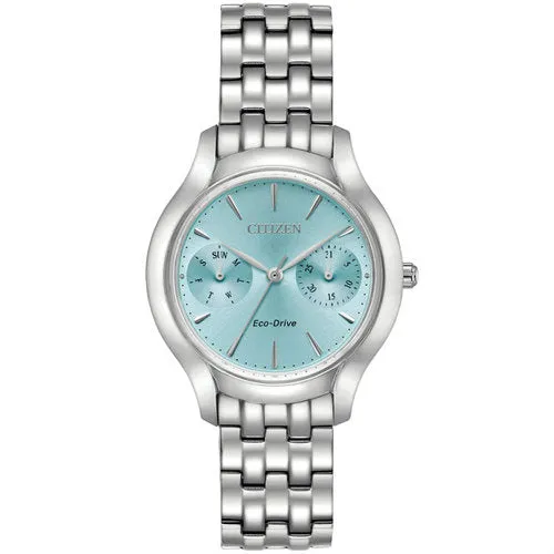 Citizen Ladies Eco-Drive Blue Dial Chronograph Watch WR50 FD4010-57L
