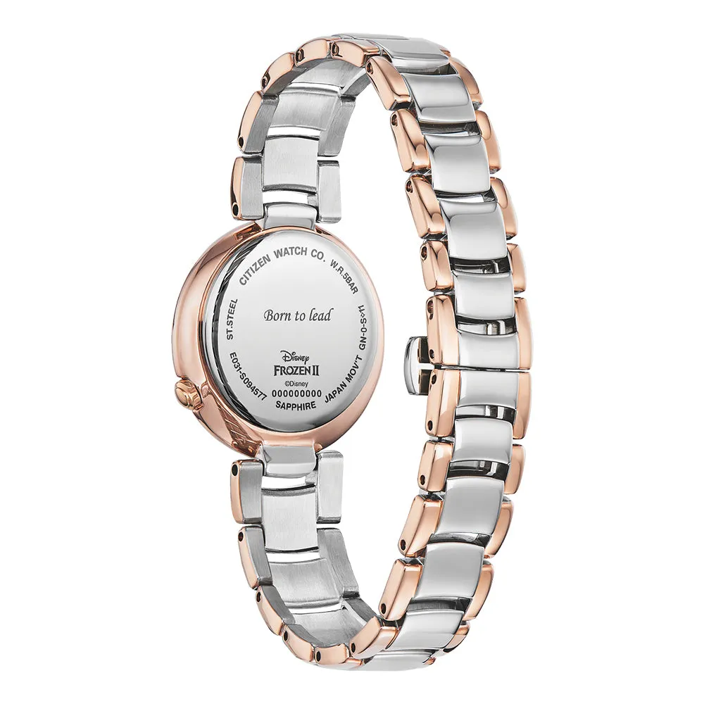 Citizen Women's Eco-Drive Disney Frozen 2 Anna Diamond Accent Gray Mother-of-Pearl Dial Analog Watch - EM0586-51Y