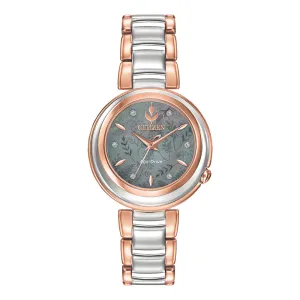 Citizen Women's Eco-Drive Disney Frozen 2 Anna Diamond Accent Gray Mother-of-Pearl Dial Analog Watch - EM0586-51Y
