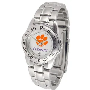 Clemson Tigers Ladies Steel Band Sports Watch