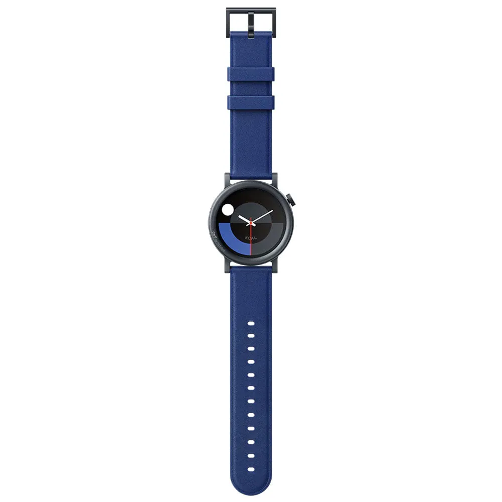 CMF Watch Pro 2 D398 Smart Watch (45mm - GPS) Dark Gray Metal Case With Blue Leather Strap