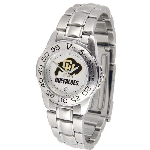 Colorado Buffaloes Ladies Steel Band Sports Watch