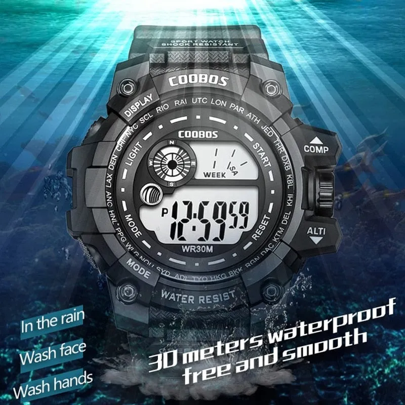 COOBOS Military Wrist Watch, Men's Sport Watch