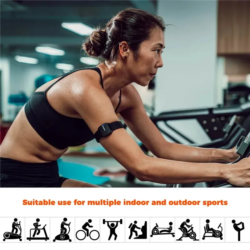 Coospo Hrm Armband Optical Fitness Beat Sensor for Garmin Wahoo Bike Computer Bluetooth 4.0 Ant