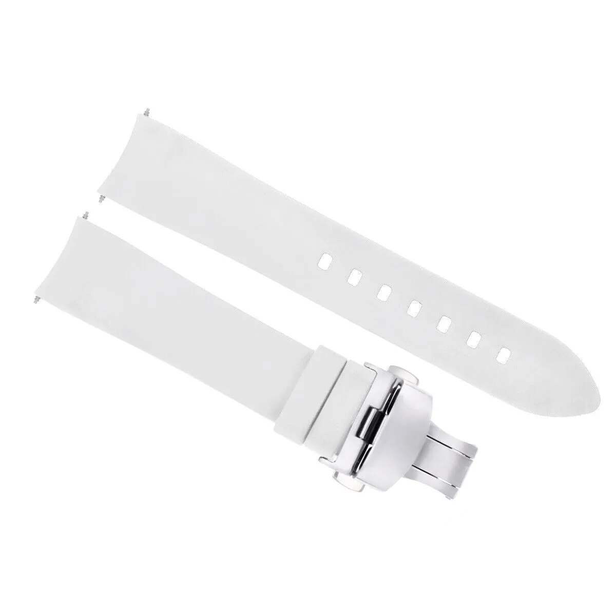 CURVED END SILICONE RUBBER DIVER STRAP 18MM 19MM 20MM 21MM 22MM 24MM FOR CITIZEN